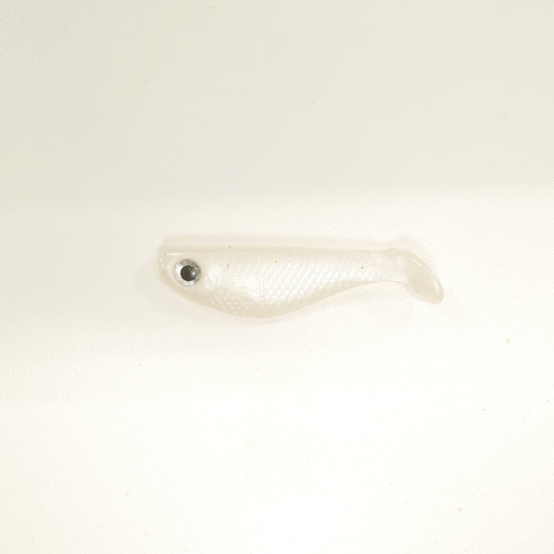 NEW. AATB 2 5/8" Paddletail Soft Plastic Pilchard/Shad - PEARL - 20 or 40 pack - FREE SHIPPING