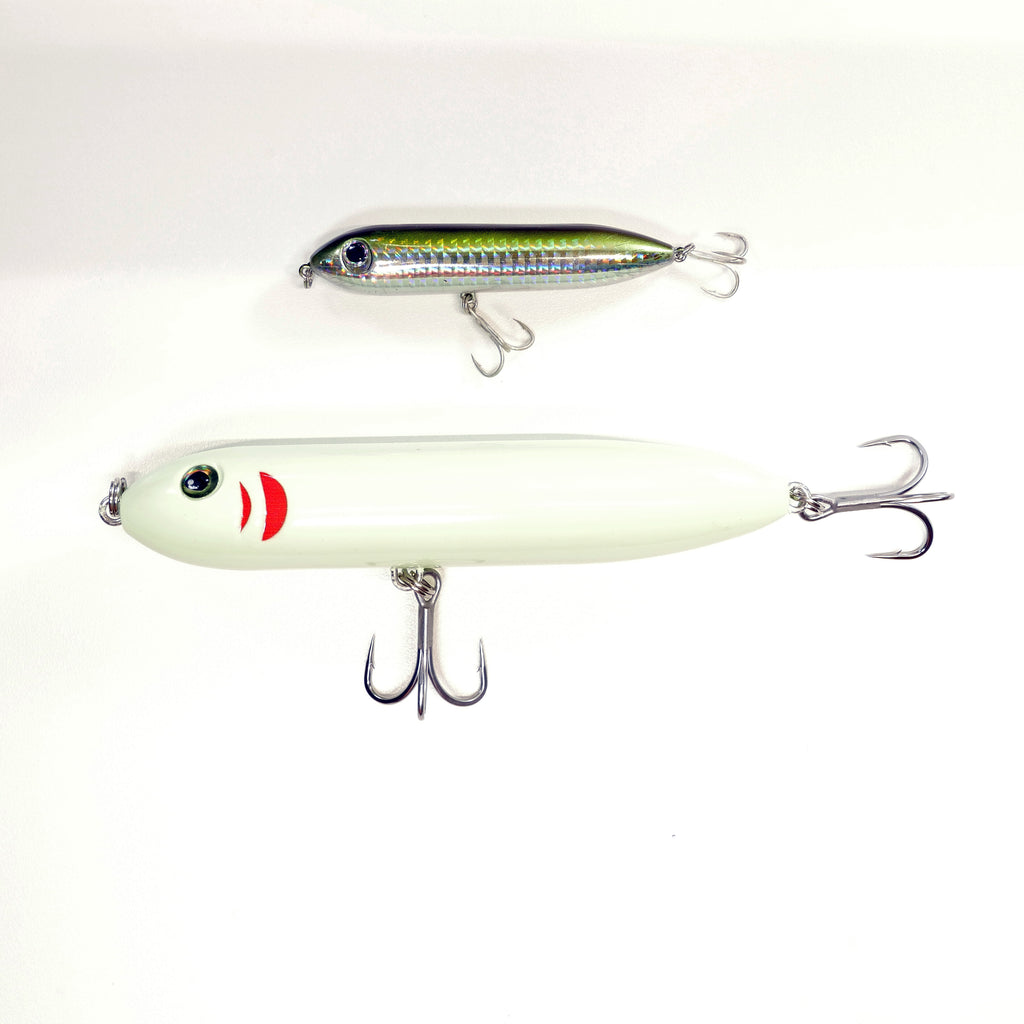 bone colored fishing lures 7" Big Dog Top Water (BONE/GLOW) – All About The Bait