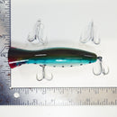5" Topwater CHUGGER -BLUE/RED - Free 2X strong trebles - FREE SHIPPING - Buy More and Save.