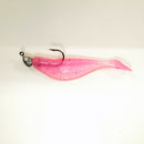 NEW (PINK) 4" Paddletail Soft Plastic (qty 20 or 40) + AATB Jighead (qty 5 or 10) JIGHEAD COMBO PACK.  FREE SHIPPING.