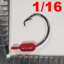 RED - WEIGHTED CIRCLE HOOK JIGS