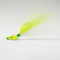 (CHARTREUSE/WHITE) BONEFISH BUCKTAIL (30° ANGLED) - 1/4 oz - 3, 5, or 10 pack.  FREE SHIPPING