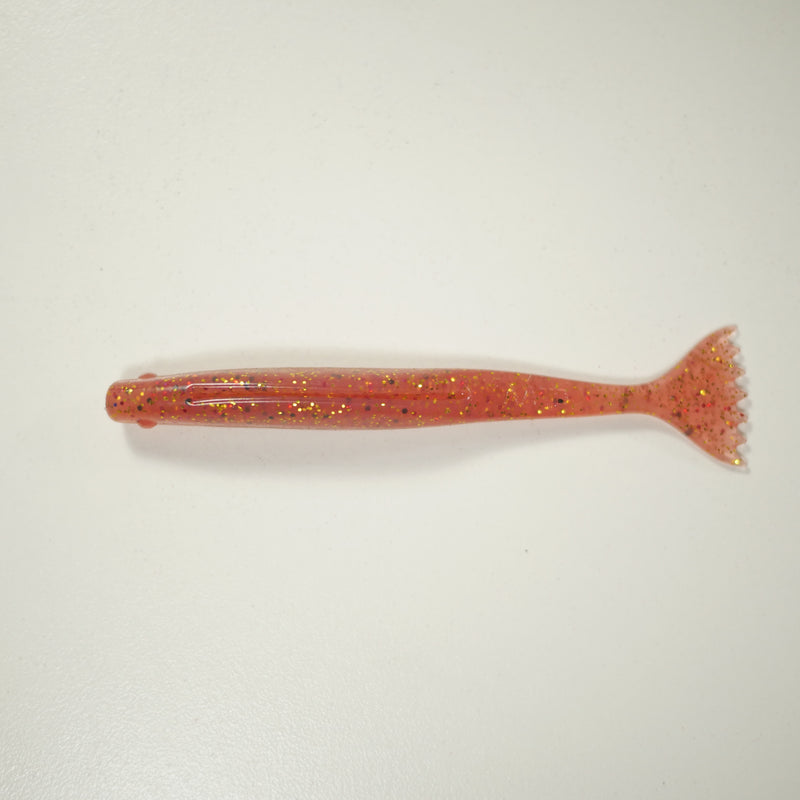 SHMINNOW (Shrimp/Minnow) 4" Soft Plastic Shrimp/Fluke - CRANBERRY