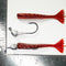 1/4 oz - 3/0 FISH HEAD JIGHEAD (qty 5) + AATB / Esky 3" Soft Plastic Shrimp (qty 25) - CHERRY COLA