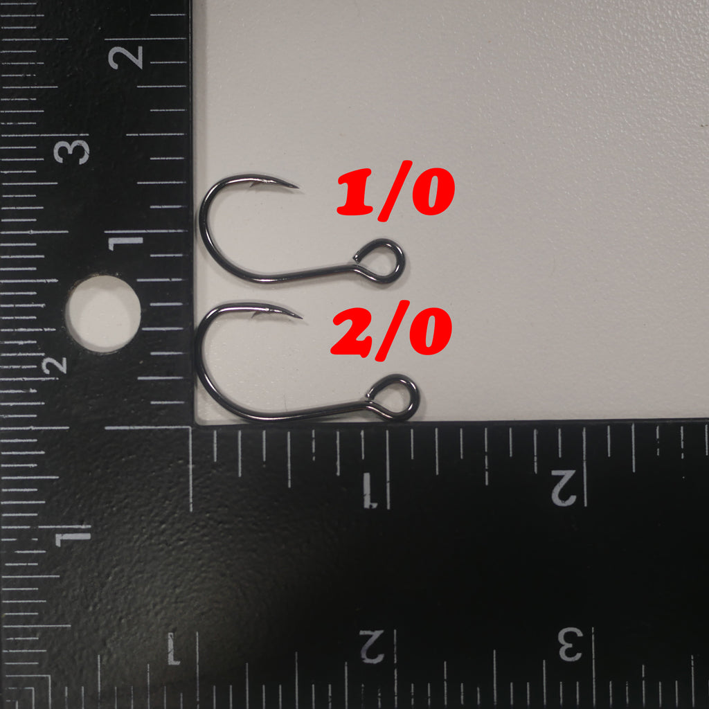 MULLET SNAGGING HOOK - 1/2 oz - 2/0 - MUSTAD TREBLE HOOK – All About The  Bait
