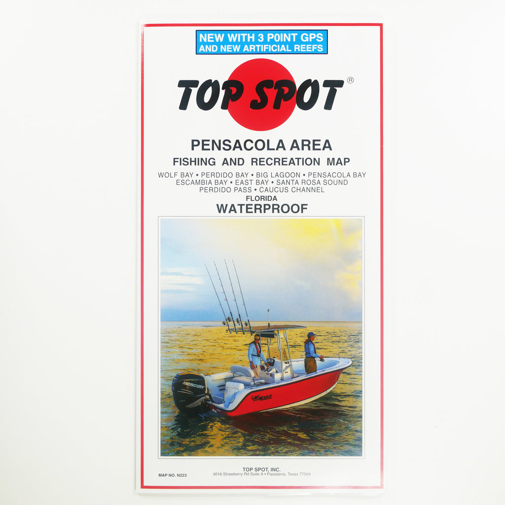 N223 PENSACOLA AREA - Top Spot Fishing Maps - FREE SHIPPING – All