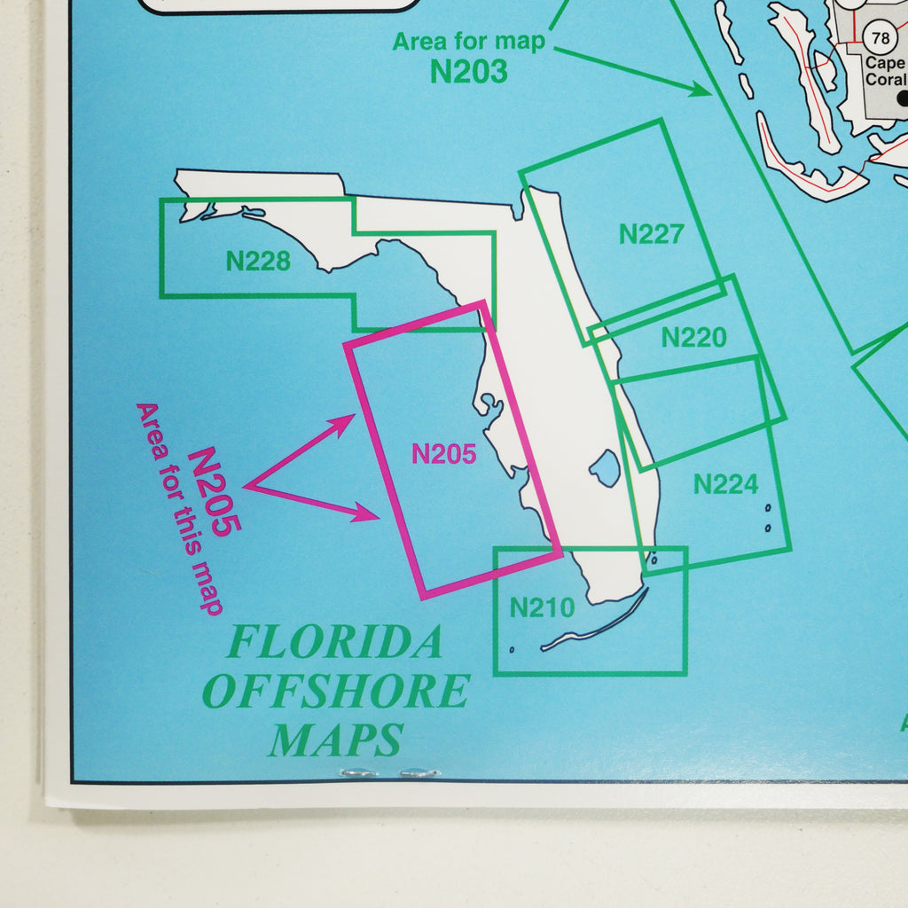 Top Spot Fishing Map N228, Gulf of Mexico Offshore from TOP SPOT - CHAOS  Fishing