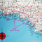 N225 DESTIN TO PANAMA CITY AREA - Top Spot Fishing Maps - FREE SHIPPING