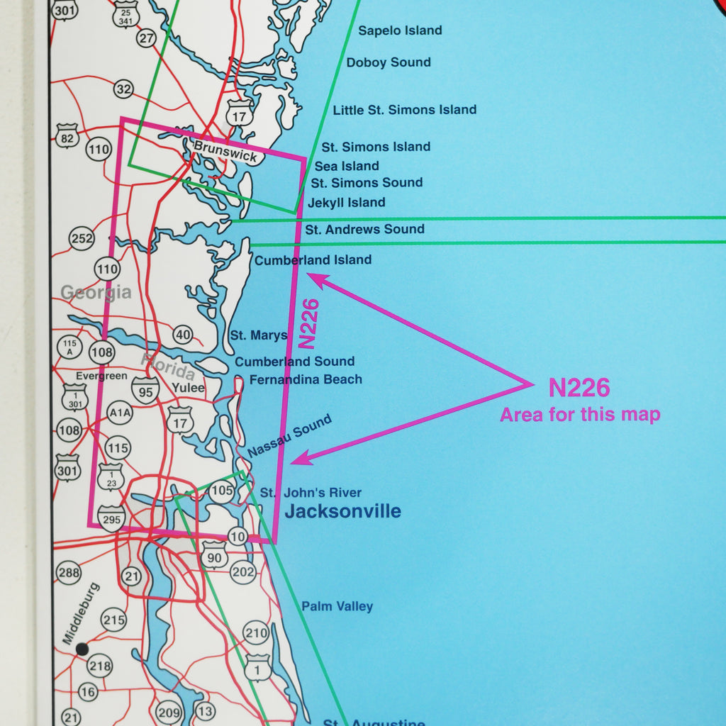 N226 JACKSONVILLE TO BRUNSWICK AREA - Top Spot Fishing Maps - FREE