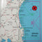 N238 OFFSHORE UPPER SOUTH CAROLINA LOWER NORTH CAROLINA - Top Spot Fishing Maps - FREE SHIPPING