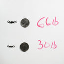 (80 pieces) Hook and Weight Sample Pack - Live/Dead Bait Rigs