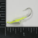 (CHARTREUSE) BONEFISH JIGHEAD (30° ANGLED) - 1/8 oz - 3, 5, or 10 pack.  FREE SHIPPING