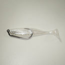 PEARL BACK SILVER/COMBO - 3" Paddletail Soft Plastic GLASS MINNOW/Shad (qty 40) + 2/0 Rigging Kit (qty 5) COMBO PACK.  FREE SHIPPING.