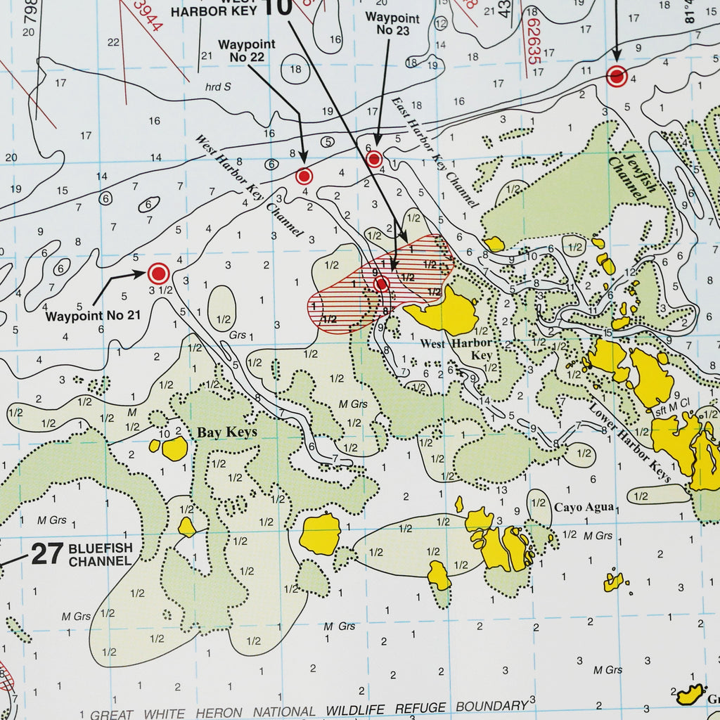 N204 - TEN THOUSAND ISLAND - Top Spot Fishing Maps - FREE SHIPPING
