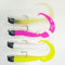 GROUPER RIG - 1.5 oz BULLETHEAD JIGHEAD (qty 2 or 6) WITH 8" CURLY TAIL GRUB (qty 10 or 20) GLOW, PINK, WHITE and CHARTREUSE.