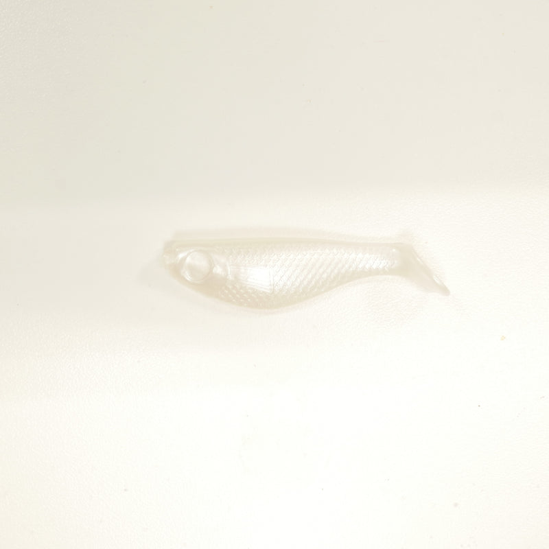 NEW. AATB 2 5/8" Paddletail Soft Plastic Pilchard/Shad - PEARL - 20 or 40 pack - FREE SHIPPING