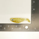 NEW. AATB 2 5/8" Paddletail Soft Plastic Pilchard/Shad - GOLD Glitter - 20 or 40 pack - FREE SHIPPING