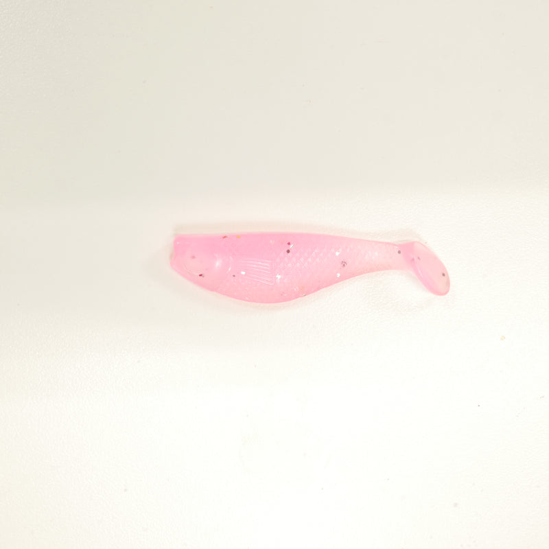 NEW (PINK) 2 5/8" Paddletail Soft Plastic (qty 20 or 40) + AATB Jighead (qty 5 or 10) JIGHEAD COMBO PACK.  FREE SHIPPING.