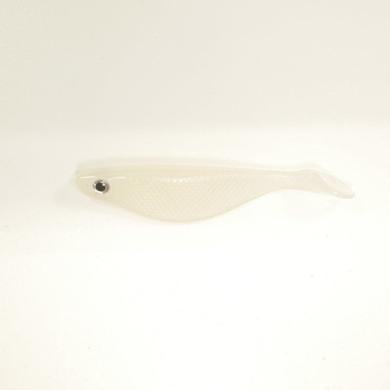 NEW. AATB 4" Paddletail Soft Plastic Pilchard/Shad - GLOW - 20 or 40 pack - FREE SHIPPING