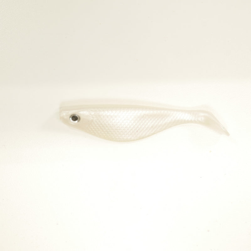 NEW (PEARL) 4" Paddletail Soft Plastic (qty 20 or 40) + AATB Jighead (qty 5 or 10) + Eye Pack + Eye Dip - COMBO PACK .  FREE SHIPPING.