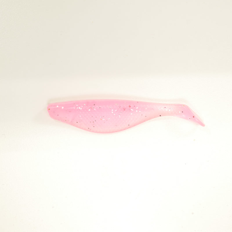 NEW (PINK) 4" Paddletail Soft Plastic (qty 20 or 40) + AATB Jighead (qty 5 or 10) JIGHEAD COMBO PACK.  FREE SHIPPING.