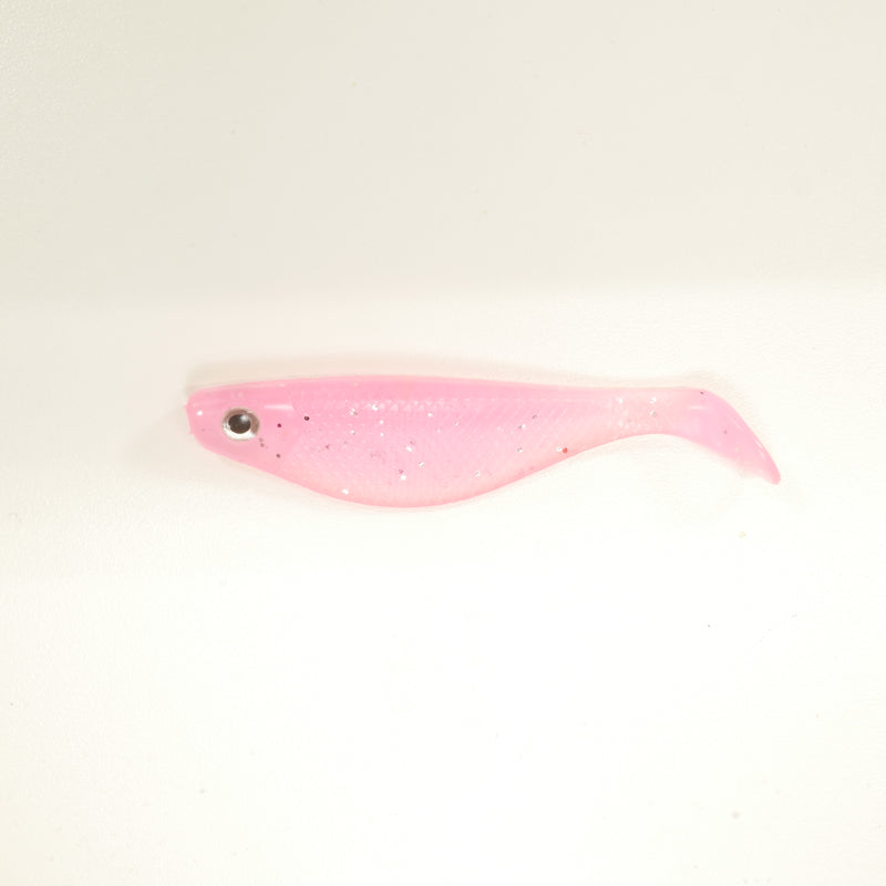 NEW (PINK) 4" Paddletail Soft Plastic (qty 20 or 40) + AATB Jighead (qty 5 or 10) + Eye Pack + Eye Dip - COMBO PACK .  FREE SHIPPING.