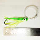 Green/Yellow - Tuna Bites - 4" rigged and weighted squid skirt.  1-$10, 2-$16 ($8 each), 3-$15 ($5 each).