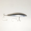 4.25" Holographic Pilchard Jerk Bait - LIPLESS - Free J-hook replacement hooks.  Buy more and save.