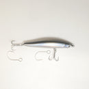 3.75" Holographic Pilchard Jerk Bait - LIPLESS - Free J-hook replacement hooks.  Buy more and save.