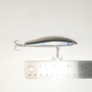 3.75" Holographic Pilchard Jerk Bait - LIPLESS - Free J-hook replacement hooks.  Buy more and save.