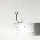 Black 2/0 Inline Hooks for Treble Hook Replacement