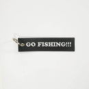 Embroidery Key Tag - "Go Fishing!!!" $5 with any purchase - FREE SHIPPING.