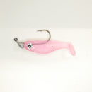 NEW (Pink) 2 5/8" Paddletail Soft Plastic (qty 20 or 40) + AATB Jighead (qty 5 or 10) + Eye Pack - COMBO PACK .  FREE SHIPPING.