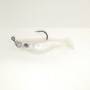 NEW (PEARL) 2 5/8" Paddletail Soft Plastic (qty 20 or 40) + AATB Jighead (qty 5 or 10) + Eye Pack + Eye Dip - COMBO PACK .  FREE SHIPPING.