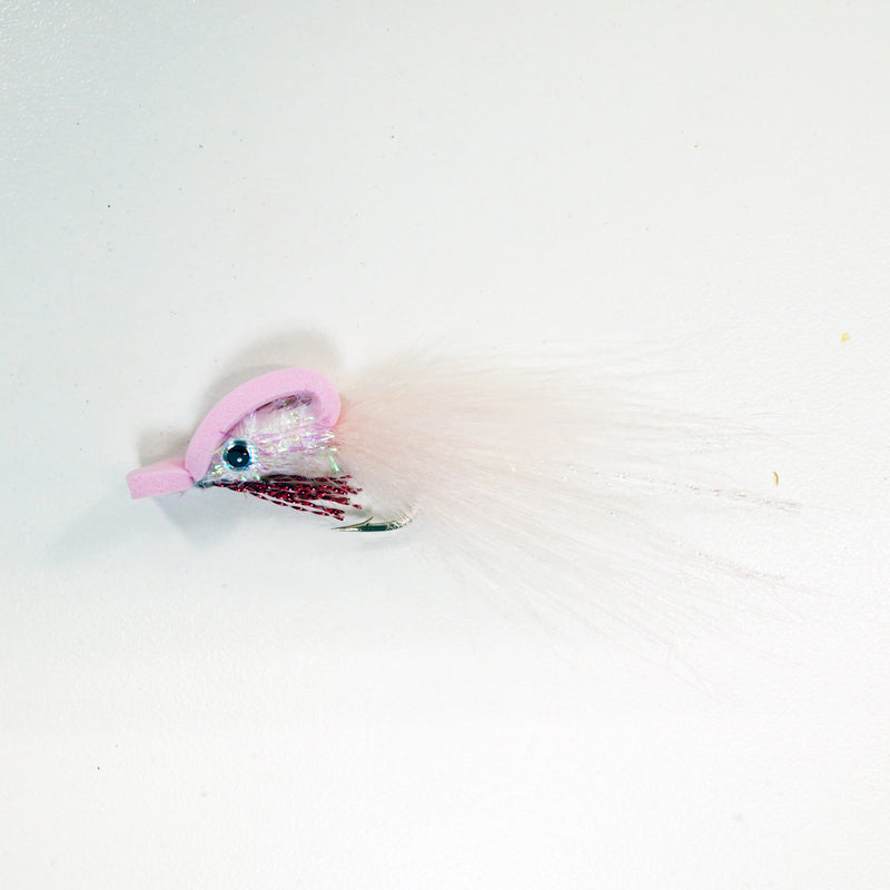 SHMINNOW FLY - MIX PACK White/Pink/Brown - 3mm - 1/0 - Free Shipping