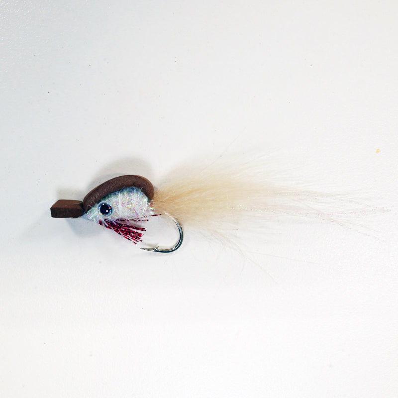 SHMINNOW FLY - MIX PACK White/Pink/Brown - 3mm - 1/0 - Free Shipping