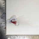 SHMINNOW FLY - WHITE 3mm - 1/0 - Free Shipping