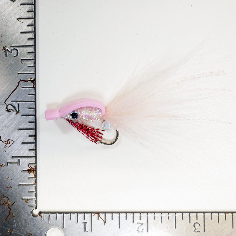 SHMINNOW FLY - MIX PACK White/Pink/Brown - 2mm & 3mm - 1/0 - Free Shipping