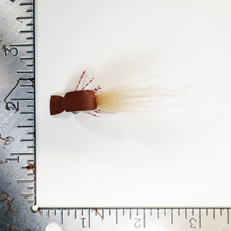 SHMINNOW FLY - BROWN 3mm - 1/0 - Free Shipping