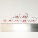 Black 2/0 Inline Hooks for Treble Hook Replacement