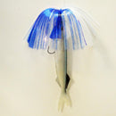 Mylar + Blue/White - Sea Witch - 28g - (7" folded - 10" extended) 1-$10, 2-$12 mix and match.