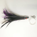 BLACK/PURPLE - Squid Skirt Feather Rig - 4" - Buy more and save. 1 - $15, 2 - $22 ($11 each), 3 - $30 ($10 each).