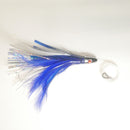 BLUE/WHITE - Squid Skirt Feather Rig - 6" - Buy more and save. &nbsp;1 - $15, 2 - $22 ($11 each), 3 - $30 ($10 each).