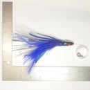 BLUE/WHITE - Squid Skirt Feather Rig - 6" - Buy more and save. &nbsp;1 - $15, 2 - $22 ($11 each), 3 - $30 ($10 each).