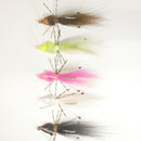 SPIDER - (BROWN) BONEFISH BUCKTAIL (STRAIGHT) - 1/4 oz - 3, 5, or 10 pack.