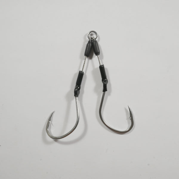 40 Assist Hooks 6/0 Black Nickel For Knife Vertical Speed Jigs 10 packs-20  Pairs