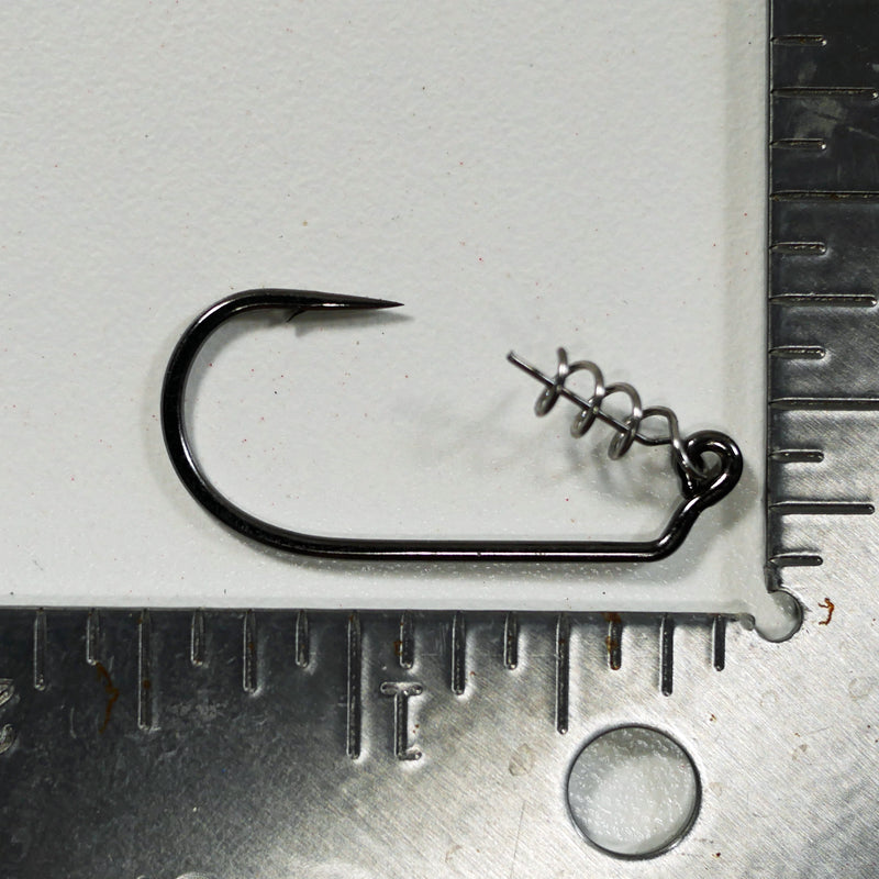 (Sizes 1/0-10/0) Swimbait Rigging Kit: Mustad 2X Strong Jig Hook w/ Twist Lock Corkscrew Bait Keeper