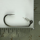 (Sizes 1/0-10/0) Swimbait Rigging Kit: Mustad 2X Strong Jig Hook w/ Twist Lock Corkscrew Bait Keeper