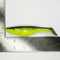 5" Paddletail Soft Plastic Finger Mullet - CHARTREUSE w/ BLACK BACK - 10 or 20 pack.  FREE SHIPPING.