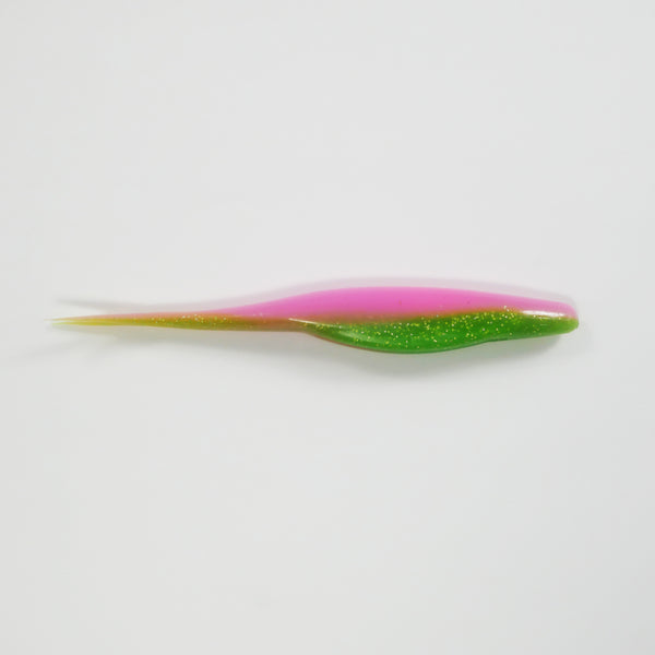 chicken of the sea fishing lures 5" Fluke Soft Plastic - ELECTRIC CHICKEN - 20 pack